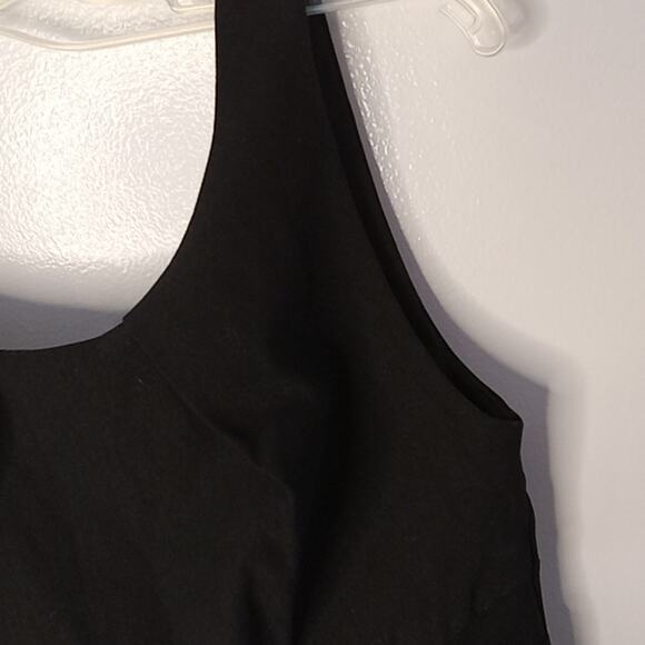 teezeme Juniors Size 1 Black Sleeveless Cross Waist Sheath Dress With Pockets - Picture 6 of 10